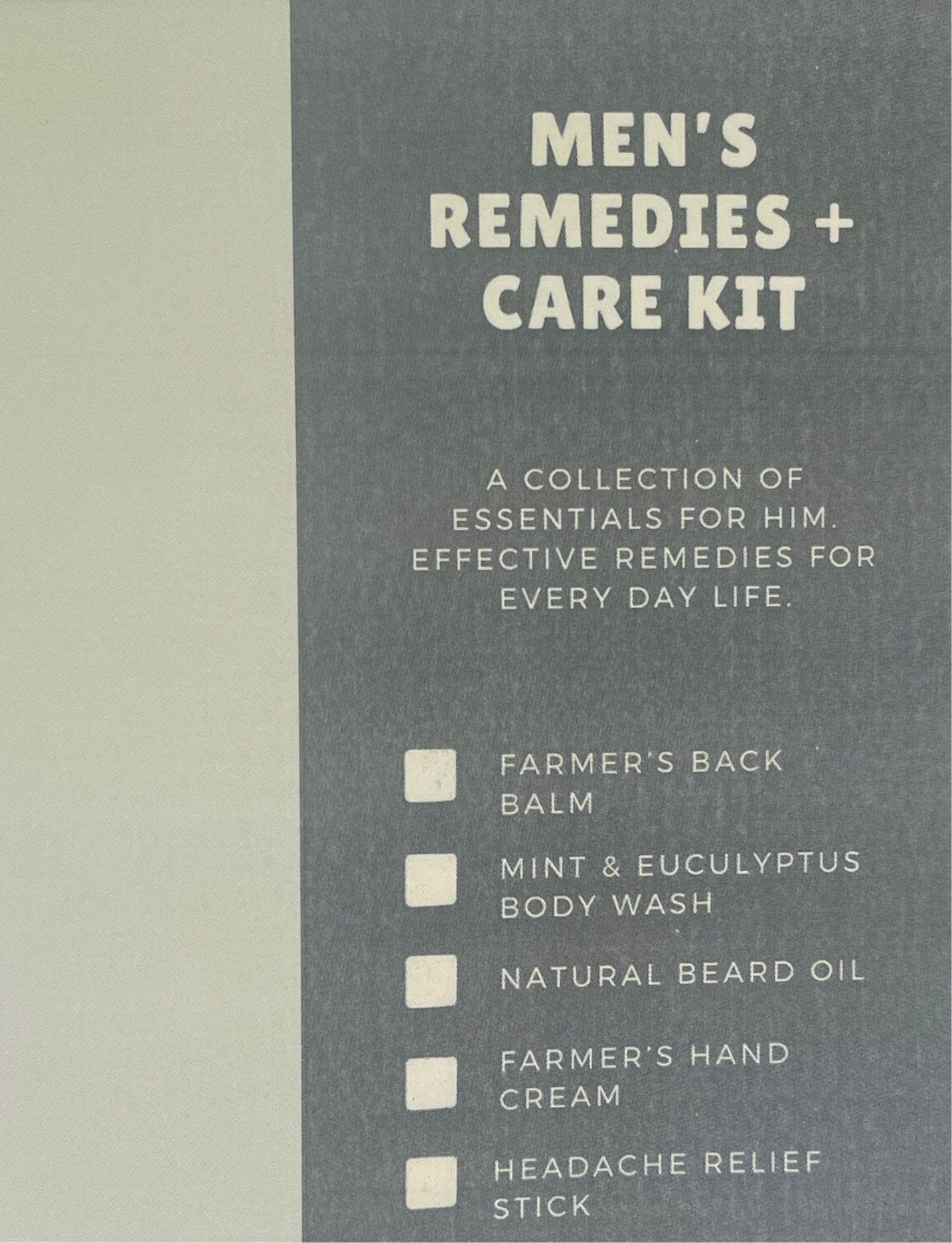Men’s Remedies + Care Kit
