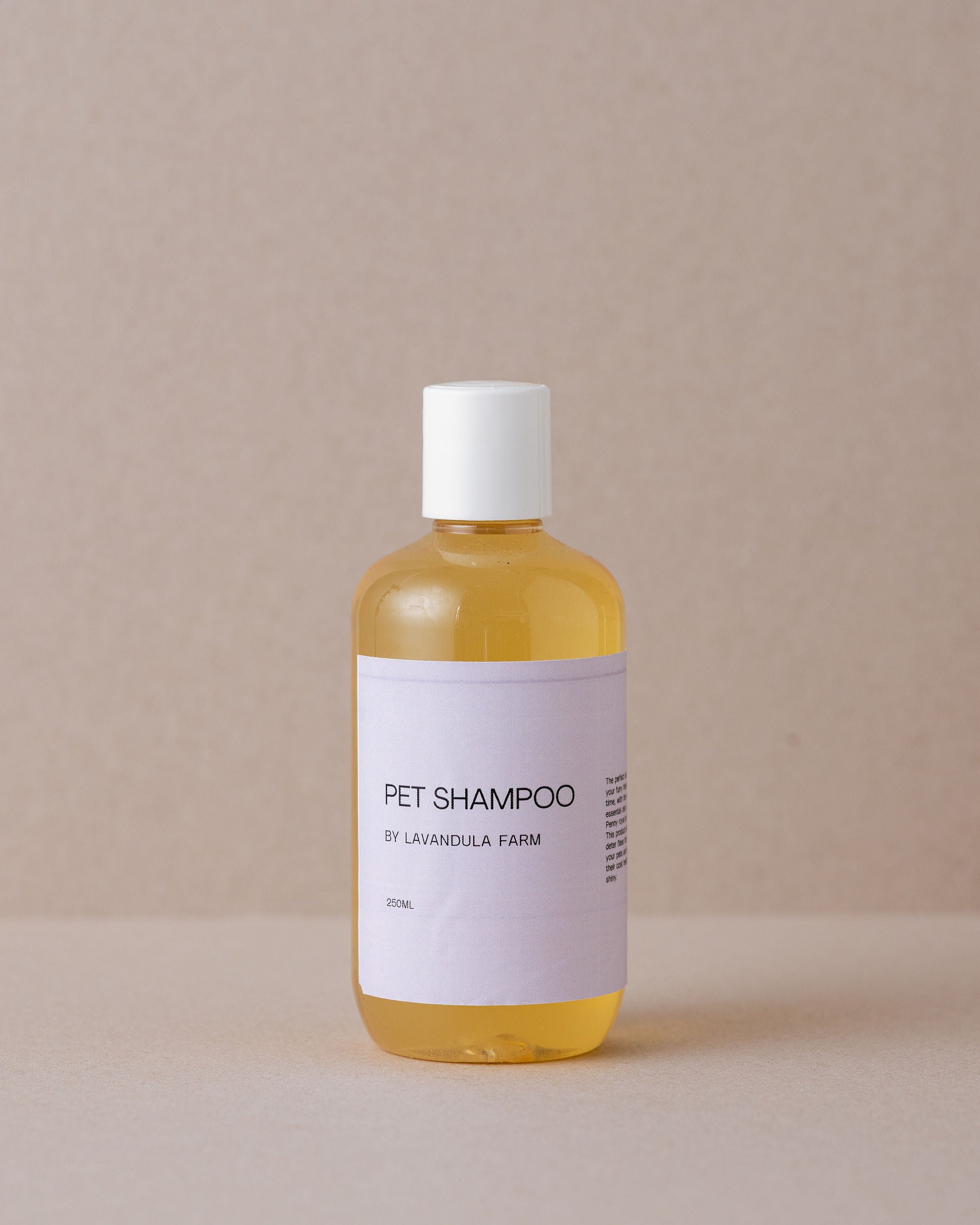 Lavender animal shampoo for pets made at Lavandula Farm
