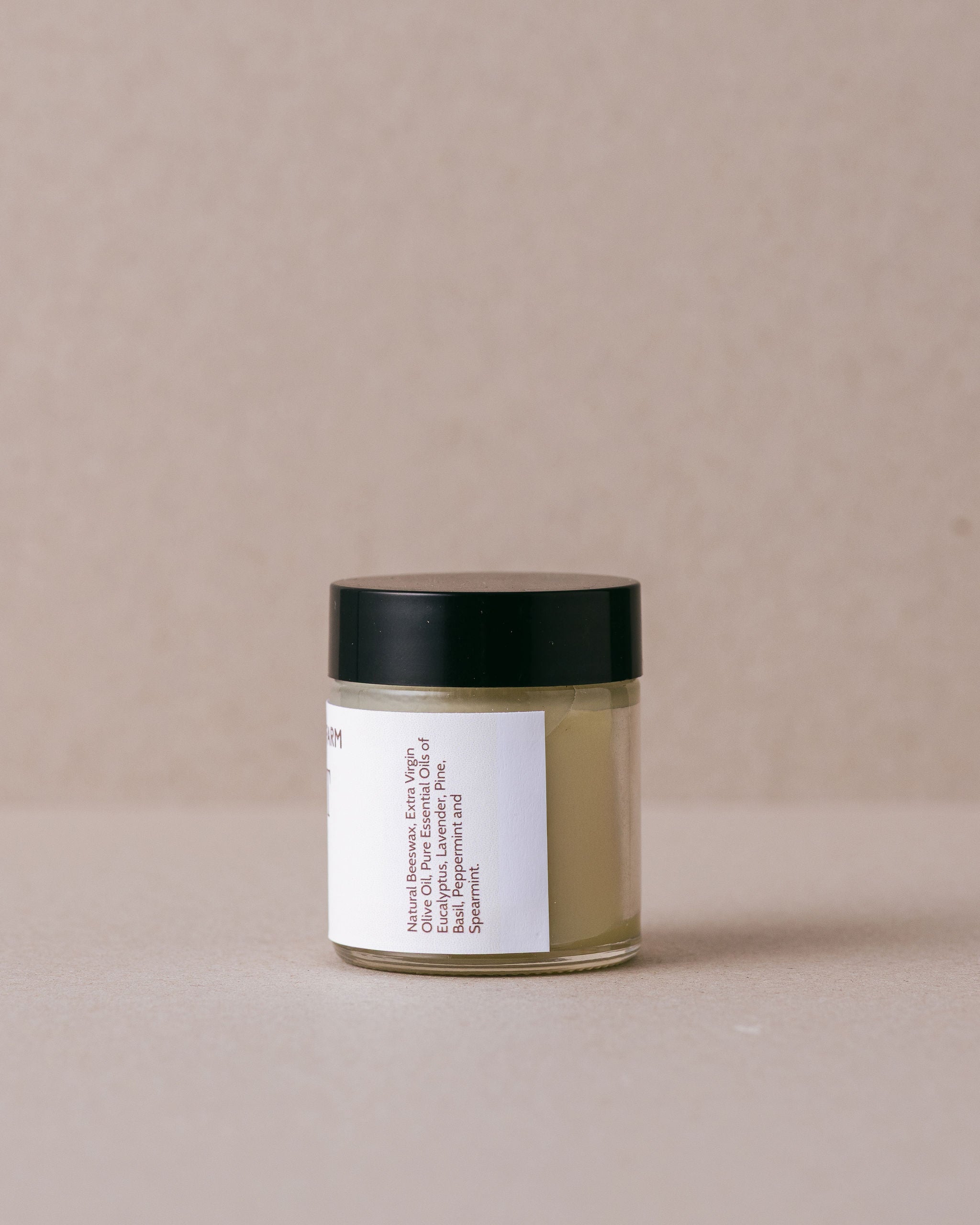 All natural chest rub for cold and flu symptoms in a lass jar hanndmade by Lavandula Farm