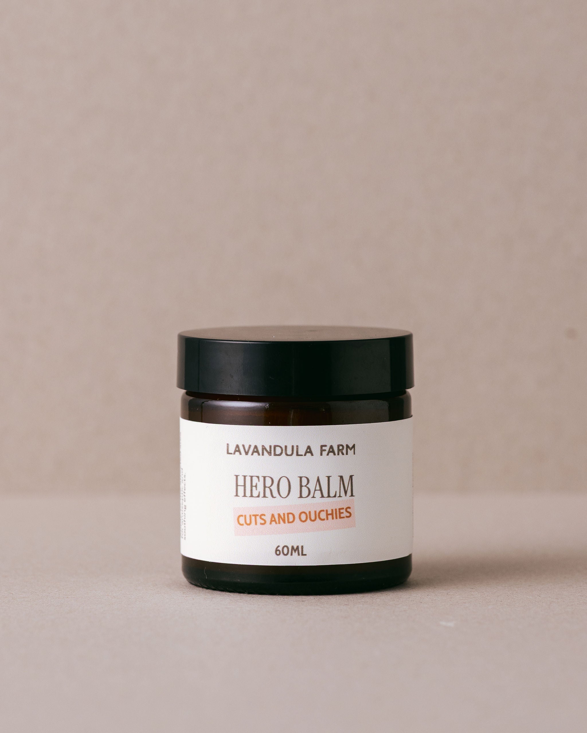 Natural hero balm for stings and cuts made with natural ingredients at Lavandula Farm