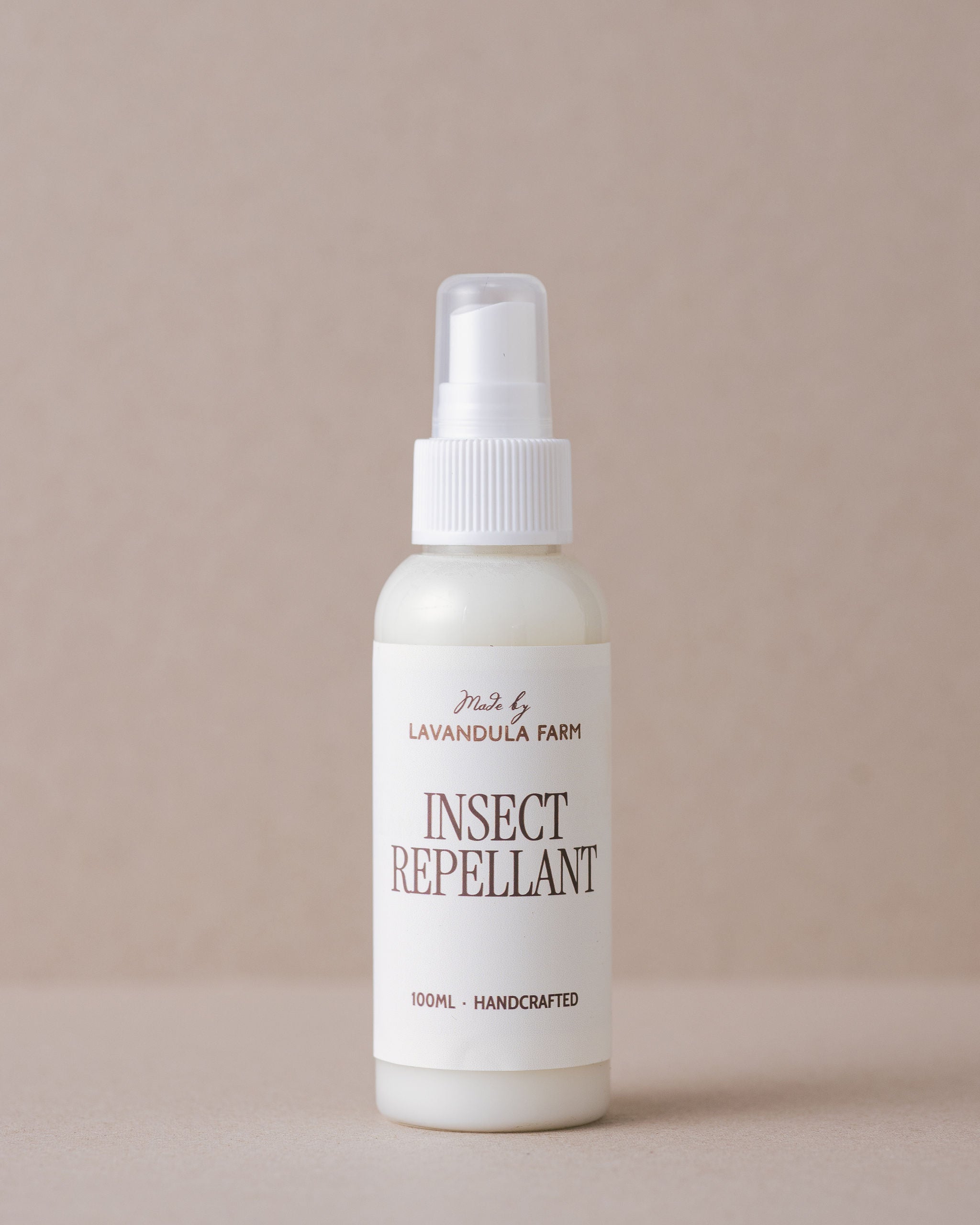Insect repellent made with natural ingredients at Lavandula Farm