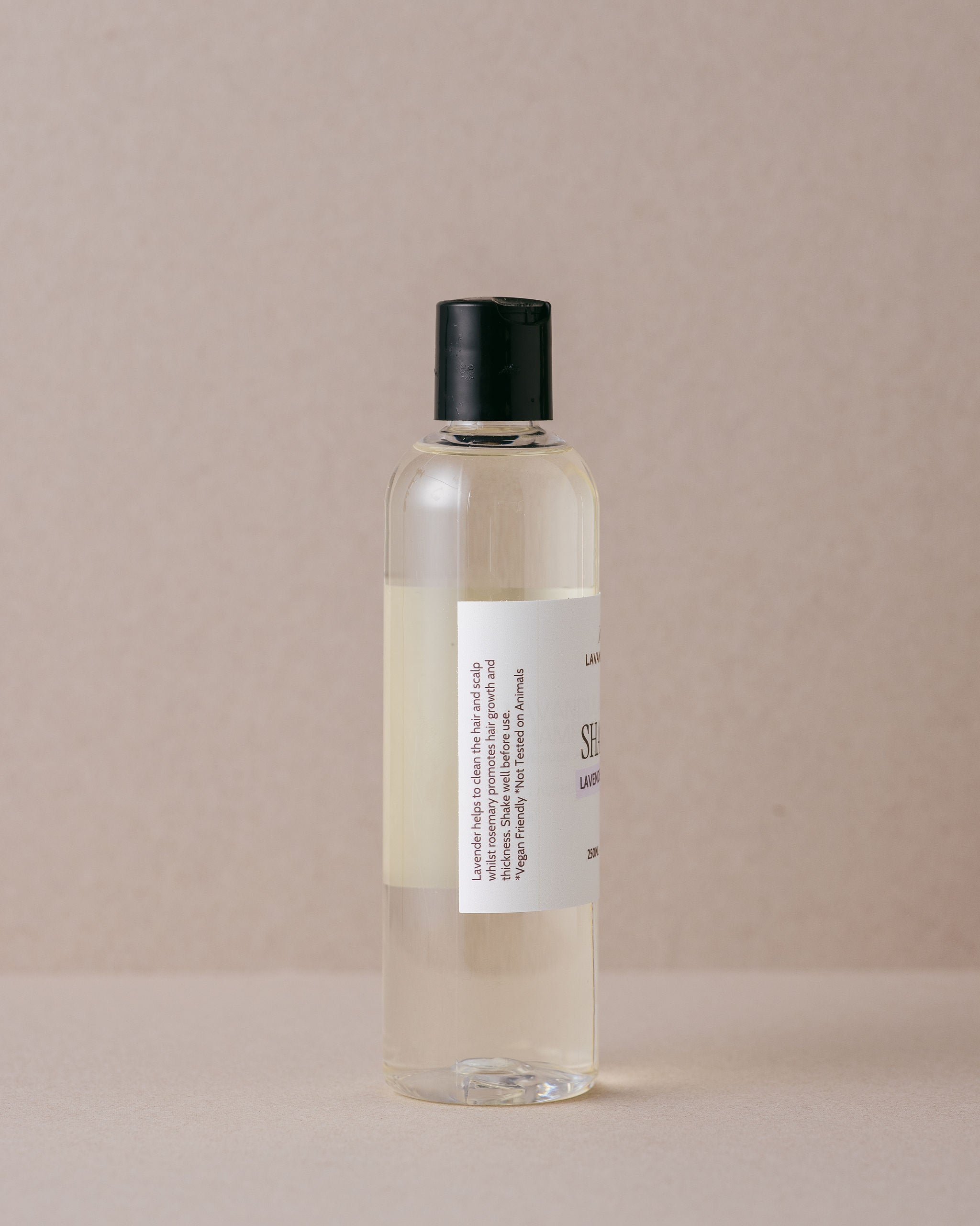 Lavender and rosemary hair shampoo handmade with natural ingredients at Lavandula Farm