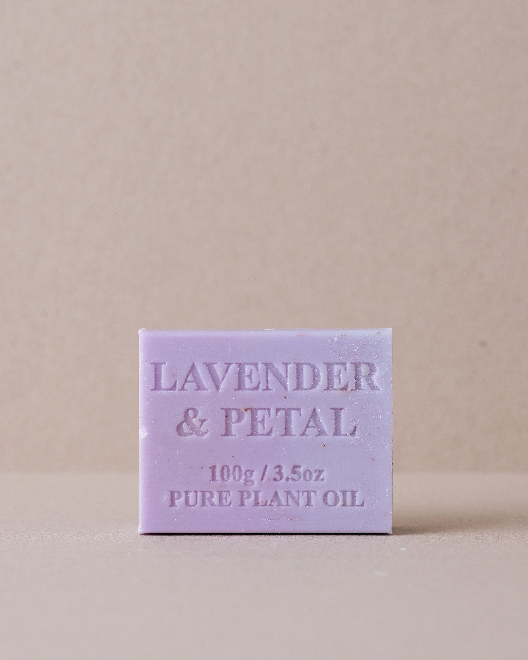Bar of lavender petal soap